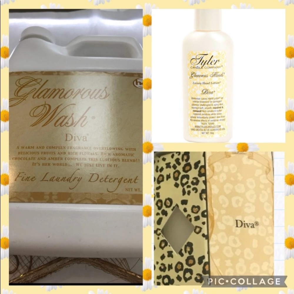 Diva wash 32oz, hand cream, 2oz candle and votive retail $49.00